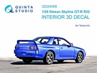  Quinta Studio  1/24 Interior 3D Decal - Nissan Skyline GT-R R32 (TAM kit) QTSQD24006