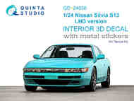 Nissan Silvia S13 LHD version 3D-Printed & coloured Interior #QTSQD24038R
