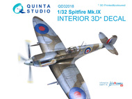  Quinta Studio  1/32 Supermarine Spitfire Mk.IXC 3D-Printed & coloured Interior on decal paper QTSQD32018