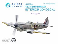  Quinta Studio  1/32 Supermarine Spitfire Mk.XVI 3D-Printed & coloured Interior on decal paper QTSQD32020