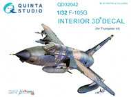 Republic F-105G Thunderchief 3D-Printed & coloured Interior on decal paper #QTSQD32042