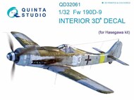  Quinta Studio  1/32 Focke-Wulf Fw.190D-9 3D-Printed & coloured Interior on decal paper OUT OF STOCK IN US, HIGHER PRICED SOURCED IN EUROPE QTSQD32061