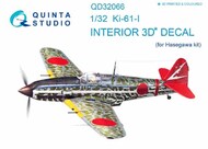 Kawasaki Ki-61-I Hien 3D-Printed & coloured Interior on decal paper #QTSQD32066