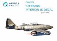 Interior 3D Decal - Me.262A (REV kit)* #QTSQD32069