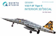 Northrop F-5F 3D-Printed & coloured Interior on decal paper* #QTSQD32081