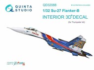 Interior 3D Decal - Su-27 Flanker B (TRP kit)* #QTSQD32088