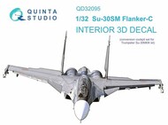 Interior 3D Decal - Su-30SM Flanker C (TRP kit)* #QTSQD32095