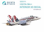 Interior 3D Decal - F-18A++ Hornet (ACA kit)* #QTSQD32111