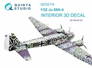 Interior 3D Decal - Ju.88A-4 (REV kit)* #QTSQD32114