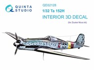 Interior 3D Decal - Ta.152H (ZKM kit) OUT OF STOCK IN US, HIGHER PRICED SOURCED IN EUROPE #QTSQD32128
