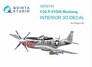 Interior 3D Decal - P-51D P-51K Mustang (DRA kit) #QTSQD32143