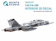 Interior 3D Decal - F-18B Hornet (ACA kit)* #QTSQD32147