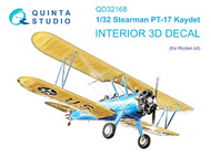  Quinta Studio  1/32 Interior 3D Decal - PT-17 Kaydet (ROD kit) QTSQD32168