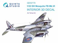  Quinta Studio  1/32 Interior 3D Decal - Mosquito FB Mk.VI (TAM kit) QTSQD32170