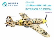  Quinta Studio  1/32 Interior 3D Decal - Macchi Mc.202 Late (ITA kit) QTSQD32202