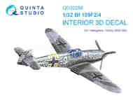 Messerschmitt Bf.109F-2/F-4 3D-Printed & coloured Interior #QTSQD32256