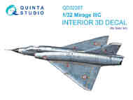 Dassault  Mirage IIIC 3D-Printed & coloured Interior #QTSQD32287