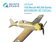 Macchi MC.200 Saetta 3D-Printed & coloured Interior #QTSQD32289