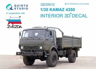  Quinta Studio  1/35 Interior 3D Decal - Kamov 4350 Truck QTSQD35012