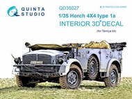  Quinta Studio  1/35 Horch 4X4 type 1a 3D-Printed & coloured Interior on decal paper QTSQD35027