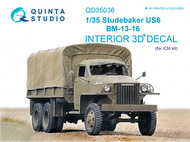  Quinta Studio  1/35 Studebaker US6 3D-Printed & coloured Interior OUT OF STOCK IN US, HIGHER PRICED SOURCED IN EUROPE QTSQD35036