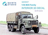 Interior 3D Decal - M35 Family (AFV kit) #QTSQD35037