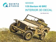 Interior 3D Decal - Bantam 40 BRC (MIA kit)* #QTSQD35046