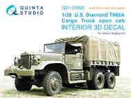 U.S. Diamond T968A Cargo truck (open cab) 3D-Printed & coloured Interior on decal paper #QTSQD35066R