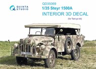  Quinta Studio  1/35 Interior 3D Decal - Steyr 1500A (TAM kit) OUT OF STOCK IN US, HIGHER PRICED SOURCED IN EUROPE QTSQD35069