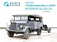  Quinta Studio  1/35 Interior 3D Decal - Mercedes Benz L1500A (ICM kit) QTSQD35070