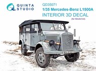  Quinta Studio  1/35 Interior 3D Decal - Mercedes Benz L1500A (MIA kit) QTSQD35071