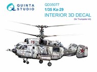  Quinta Studio  1/35 Interior 3D Decal - Ka-29 Helix (TRP kit) QTSQD35077