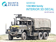 Interior 3D Decal - M54 Family (AFV kit) #QTSQD35122
