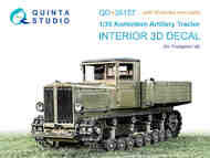 Komintern Artillery Tractor 3D-Printed & coloured Interior on decal paper #QTSQD35157R