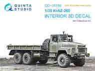 KrAZ-260 3D-Printed & coloured Interior on decal paper #QTSQD35159R