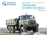 KrAZ-6322 3D-Printed & coloured Interior on decal paper #QTSQD35162R