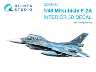  Quinta Studio  1/48 Interior 3D Decal - Mitsubishi F-2A (HAS kit) QTSQD48012