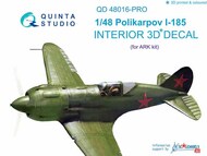  Quinta Studio  1/48 Polikarpov I-185 3D-Printed & coloured Interior on decal paper OUT OF STOCK IN US, HIGHER PRICED SOURCED IN EUROPE QTSQD48016