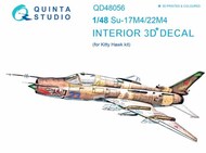  Quinta Studio  1/48 Sukhoi Su-17M4/22M4 3D-Printed & coloured Interior on decal paper OUT OF STOCK IN US, HIGHER PRICED SOURCED IN EUROPE QTSQD48056