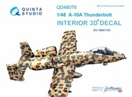 Fairchild A-10A Thunderbolt II 3D-Printed & coloured Interior on decal paper #QTSQD48076