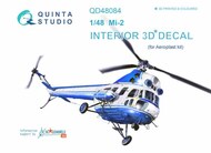  Quinta Studio  1/48 Mil Mi-2 3D-Printed & coloured Interior on decal paper QTSQD48084