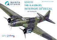  Quinta Studio  1/48 Ilyushin DB-3F / IL-4 / IL-4T 3D-Printed & coloured Interior on decal paper QTSQD48100