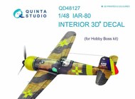  Quinta Studio  1/48 Interior 3D Decal - IAR-80 (HBS kit) QTSQD48127
