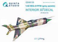 Interior 3D Decal - MiG-21PFM Fishbed (EDU kit) #QTSQD48129