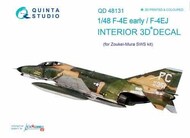  Quinta Studio  1/48 Interior 3D Decal - F-4E Early Phantom II / F-4EJ (ZKM kit) QTSQD48131