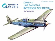  Quinta Studio  1/48 Focke-Wulf Fw.190D-9 3D-Printed & coloured Interior on decal paper OUT OF STOCK IN US, HIGHER PRICED SOURCED IN EUROPE QTSQD48142