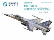  Quinta Studio  1/48 IDF F-CK-1C (Single Seat) 3D-Printed & coloured Interior on decal paper QTSQD48146