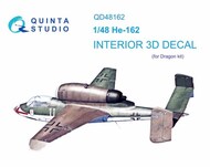 Quinta Studio  1/48 Heinkel He.162A-2 3D-Printed & coloured Interior on decal paper QTSQD48162