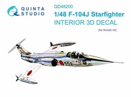 Interior 3D Decal - F-104J Starfighter (KIN kit)* #QTSQD48200