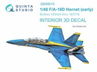 Interior 3D Decal - F-18D Hornet Early BuNo 163434-163778 (KIN kit)* #QTSQD48215